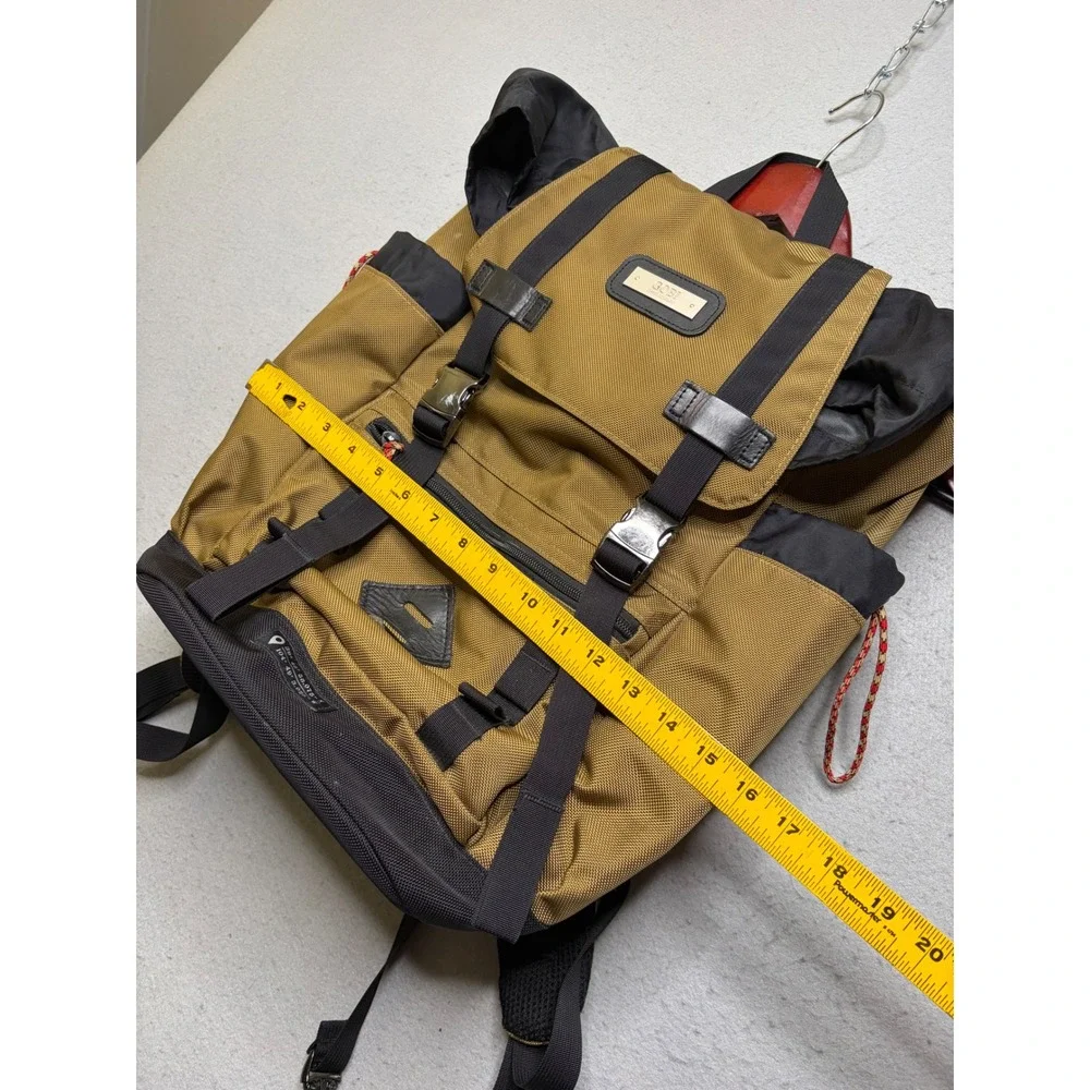 Gobi Rucksack Backpack Unisex Large Tan Black Rugged Outdoor Hiking Bag
